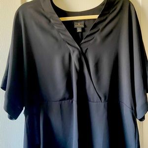 Sheer black overlay shirt for tank/camisole/tee